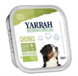Yarrah - Natvoer Hond Kuipje Chunks met Kip & Groenten Bio 12 x 150 gr